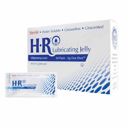 Hr One Shot Lubricating Jelly 3 Gram Individual Packet Sterile, 1440PK 208